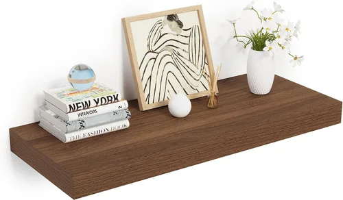 Vista 37 de Heimlove Estantes Flotantes de 12 Pulgadas de Profundidad, Estante de Pared de 12 x 12 Pulgadas de Largo, Estante de Exhibición y Almacenamiento