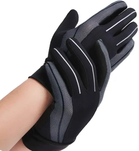 Vista 3 de PURFUN Guantes de conducción de malla fresca para hombres y mujeres, protección solar UV, antideslizantes, guantes de ciclismo para bicicleta