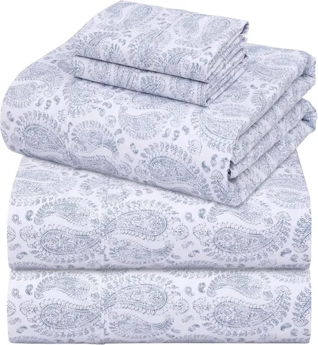 Vista 60 de ZOYER Sábanas de 100 % algodón percal tamaño individual, refrescantes y transpirables, duraderas, con una sensación nítida, suave y cómoda, bolsillo