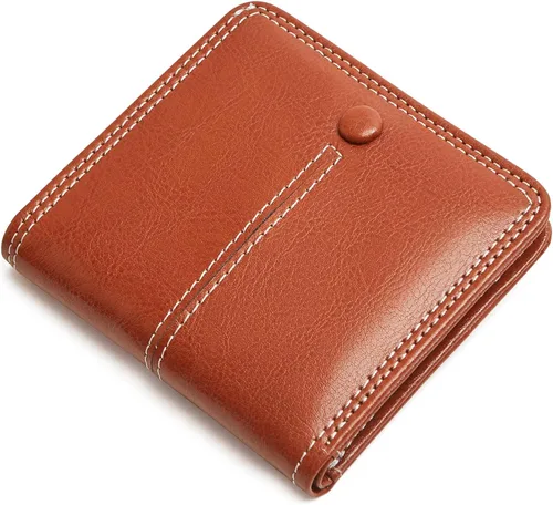 Vista 26 de TFKGS Tarjetero de crédito para mujer, cartera RFID de cuero para mujer con bloqueo de cremallera, llavero para tarjetas de acordeón, regalos