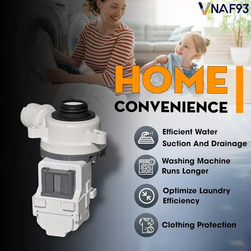 Vista 9 de Whirlpool WTW4816FW2 WTW4715EW2 WTW4810EW2 WTW4816FW1 WTW4850HW1 WTW4850HW2 WTW4855HW2 WTW4950HW1 WTW4950HW2 4955 horas. Bomba de drenaje