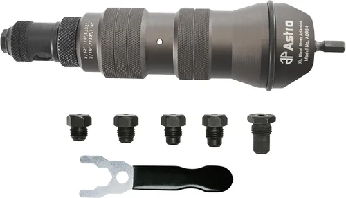 Vista 2 de Astro - Kit de remaches neumáticos y surtido de remaches de aluminio (500 piezas) Juego de accesorios de remachadora Power Pop