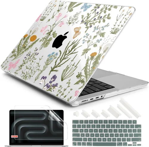Vista 42 de DONGKE Funda para M5 MacBook Pro de 14 pulgadas 2025 2024-2021 M4 M3 M2 M1, cubierta de carcasa dura de plástico compatible con A3434 A3112 A3401