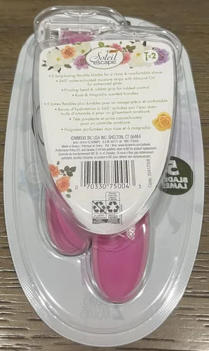 Vista 2 de BIC Soleil Escape - Maquinillas de afeitar desechables para mujer, 5 cuchillas, 2 maquinillas de afeitar para mujer