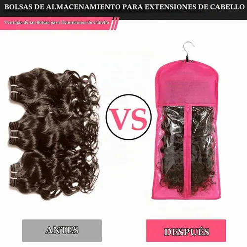 Vista 5 de VARIPOWDER Soporte para extensiones de cabello, colgador de almacenamiento