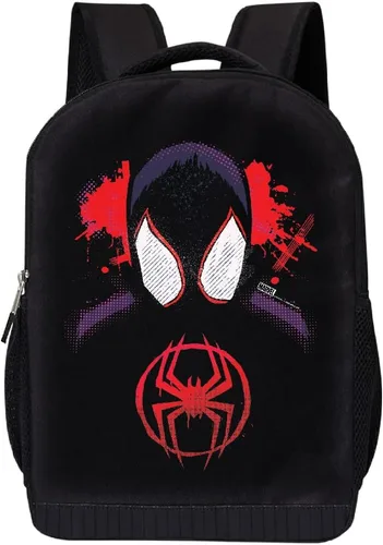 Vista 19 de Marvel Mochila Spider-Man para niños y niñas, mochila para niños pequeños Miles Morales Spiderman Kids Mochila Bolsa de malla Vengadores - Michael