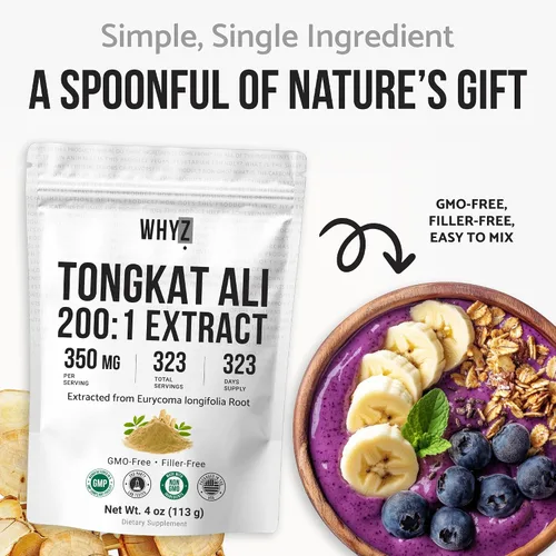 Vista 5 de WHYZ Tongkat Ali Extracto en polvo, 200:1 Longjack, Eurycoma longifolia, 4