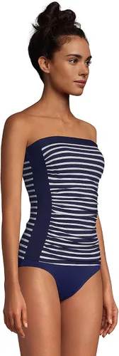 Vista 4 de Lands End Traje de baño largo resistente al cloro para mujer con correas ajustables extraíbles
