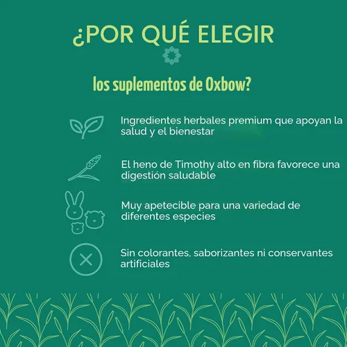 Vista 6 de Oxbow Natural Science Suplemento de Vitamina C, Vitamina C y Heno Timothy Alto en Fibra, Artículos para Cobayos, Fabricado en los Estados Unidos