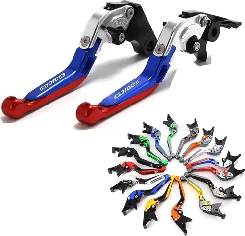 Vista 2 de Palancas de freno y embrague para motocicleta, accesorios plegables para Yamaha para Fz25 para Fz 25 2017-2018 Juego de palancas de freno
