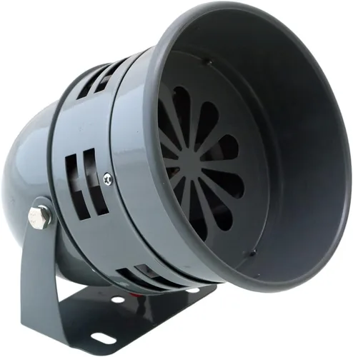 Vista 4 de Vixen Horns VXS4006C - Alarma/Sirena de Metal, 12 V, cromada, con motor eléctrico potente (Alerta Aérea)