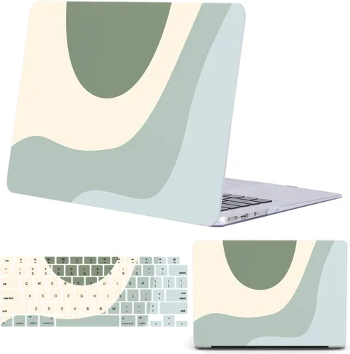 Vista 31 de Funda rígida de plástico para MacBook Air de 15 pulgadas y cubierta Mármol de oro beige