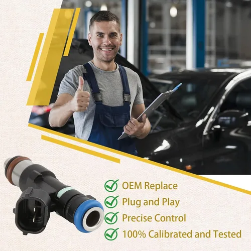 Vista 6 de 0280158130 OE 2.5L Inyectores de combustible de alto rendimiento, Compatible con/Nissan 2.5 Altima Rogue Sentra 2007 2008 2009 2010 2012 2013 OE#