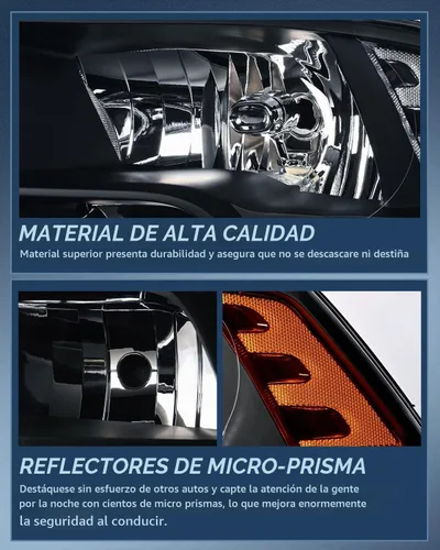 Vista 4 de Nilight Conjunto de faros delanteros 2009 2010 2011 2012 2013 2014 2015 2016 2017 2018 Ram 1500 2500 3500 Pickup Quad Conjunto de faros de repuesto