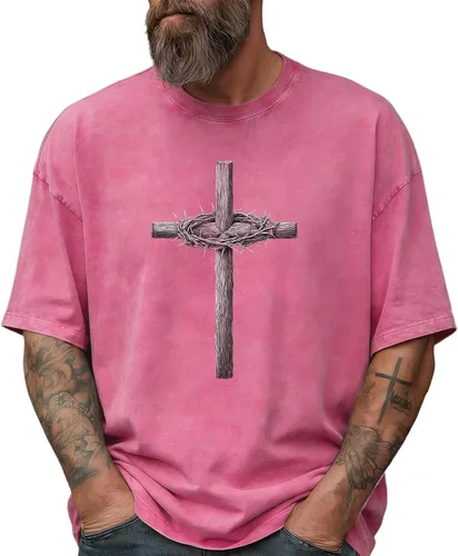 Vista 11 de domirica Camisas holgadas lavadas para hombre, sólidas, 100% algodón, camisetas cuadradas, ropa de fitness vintage, ropa de calle para gimnasio