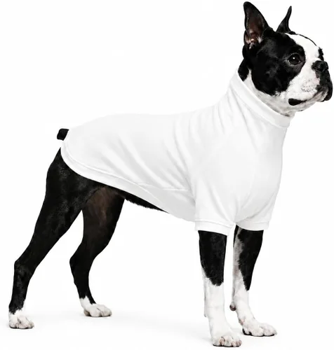 Vista 10 de Lovelonglong Sudadera para perro, otoño, invierno, clima frío, camisetas para perros pequeños, medianos y grandes, ropa de chihuahua, color negro, XS