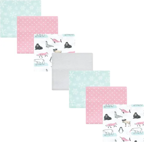 Vista 105 de Hudson Baby Unisex Baby Cotton Flannel Receiving Blankets Bundle, Neutral Woodland Pals, One Size (Pack of 2)