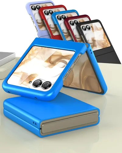 Vista 7 de Foluu Funda delgada para Motorola Razr 2024/2025 [No compatible con Razr Plus 2024], con protector de pantalla frontal integrado, policarbonato mate