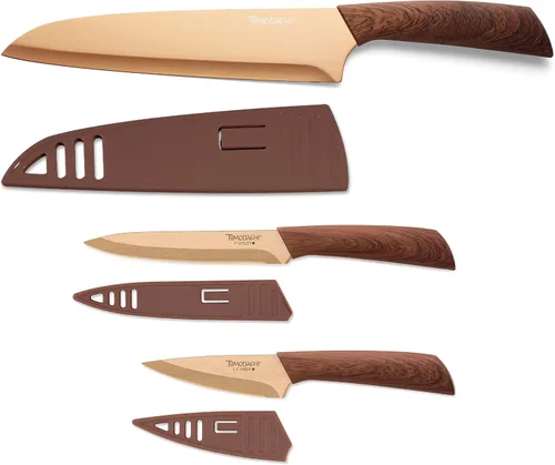 Vista 13 de Hampton Forge Tomodachi HMC01B612L Raintree Ash - Juego de bloques de cuchillos de 13 piezas