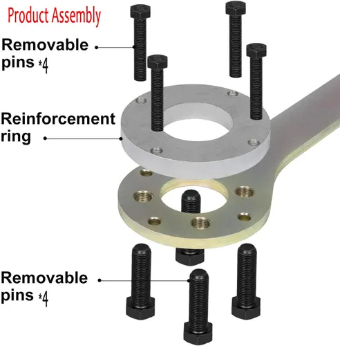 Vista 3 de Kit de herramienta de polea de manivela IVARKEY con soporte para llave de tornillo compatible con Subaru Imprezas Legacy Outback Foresters XT Baja