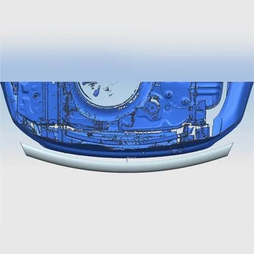 Vista 4 de Kasei Protector de parachoques trasero de doble capa negro compatible con Nissan Rogue 2021-2023 -KAS-CRDL-NIN401B