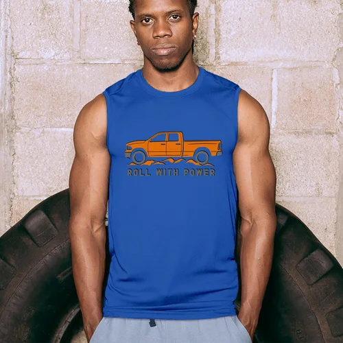 Vista 103 de Tee Hunt Camisetas gráficas y camisetas sin mangas para hombre Roll with Power Pickup Truck