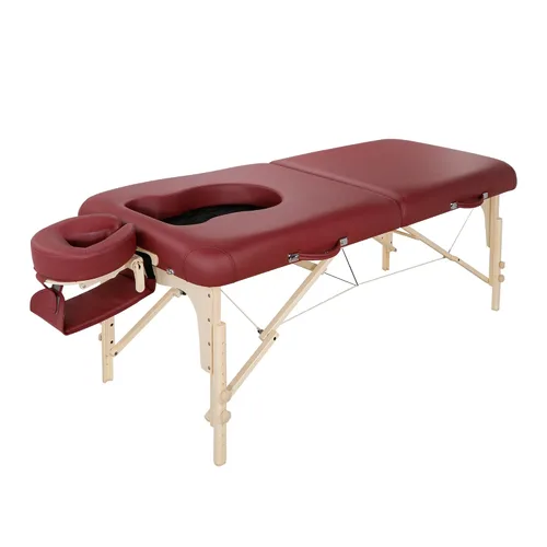 Vista 10 de Master Massage - Sofá de cama de 30 pulgadas con sistema de iluminación ambiental portátil de Eva para embarazo, terapia de masaje, multifuncional