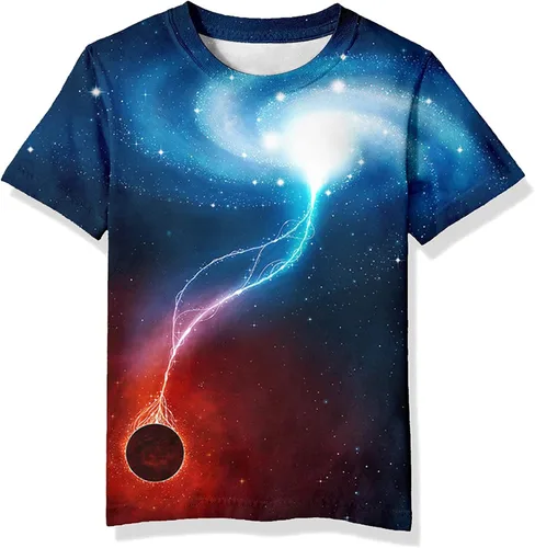 Vista 18 de Neemanndy Camisetas de manga corta con estampado 3D para adolescentes y niñas de 6 a 16 años Diseño 1