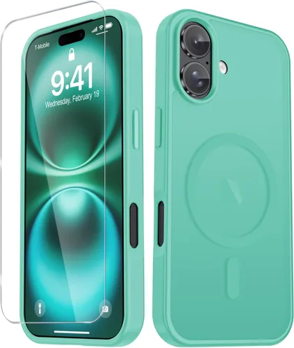 Vista 1401 de Funda para Google Pixel 10 Pro XL, cubierta magnética mate, color negro Fit for MagSafe, Screen Protector included, Shockproof Military Grade