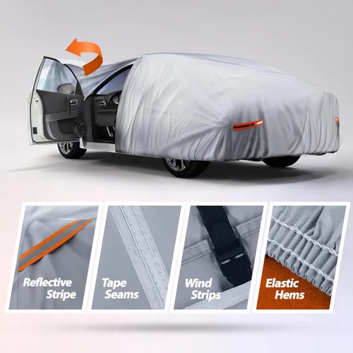 Vista 3 de Autotech Park Funda impermeable para automóvil para todo tipo de clima, compatible con Mazda CX-3/CX-30 2015-2025, protección resistente