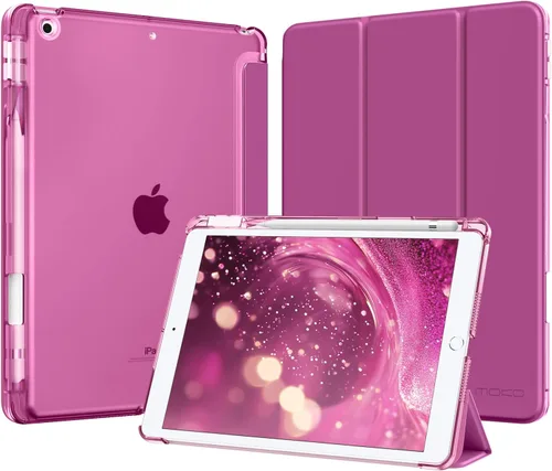 Vista 29 de MoKo for iPad 9th/8th/7th Generation Case 10.2-Inch with Pencil Holder,Pink