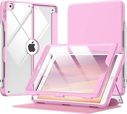 Vista 10 de MoKo Funda para iPad de 9ª generación con soporte para lápices, funda para iPad de 8ª/7ª generación de 10.2 pulgadas, protector de pantalla