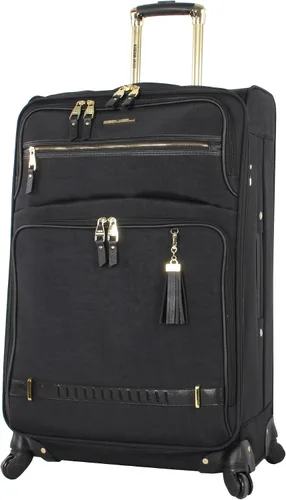 Vista 2 de Steve Madden Colección de equipajes de diseñador 3 piezas Softside expansible ligero juego de viaje incluye bolsa debajo del asiento 20 pulgadas