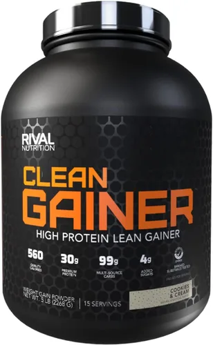 Vista 16 de RIVAL NUTRITION Clean Gainer I - Mezcla de bebida en polvo con alto contenido de proteínas, 1.06 onzas de proteína por porción