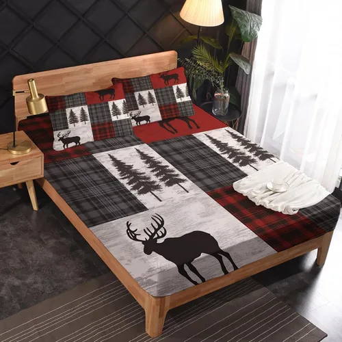 Vista 23 de Anchor Sheets - Juego de sábanas tamaño Queen, sábanas náuticas, de microfibra suave y bolsillo profundo, sábanas y fundas de almohada estampadas