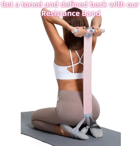Vista 4 de Juego de cuerdas de tensión multifuncionales: asistencia para sentarse, equipo de fitness de punto para estiramiento abdominal/cintura/brazo/piernas