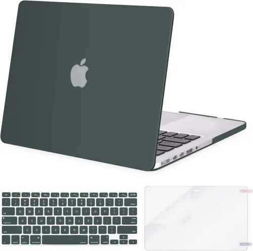 Vista 7 de Funda rígida de plástico Mosiso, con tapa para teclado, protección para pantalla. Solo para MacBook Pro 13 pulgadas con visualización de retina sin