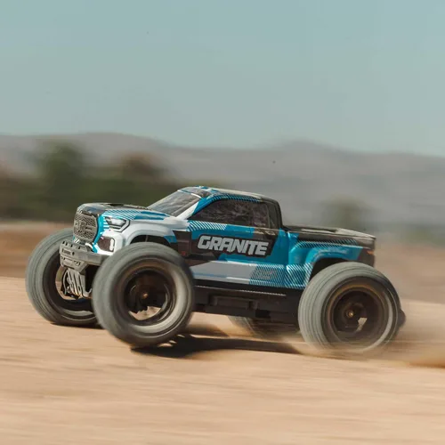Vista 4 de ARRMA Camión RC 1/10 Granito 4X4 223S BLX BRUSHLESS Monster Truck RTR, azul