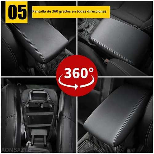Vista 7 de AOMSAZTO Fundas de cuero negro para apoyabrazos de Grand Cherokee 2011-2021 para Jeep Cojín de consola para Grand Cherokee (no para 2022)