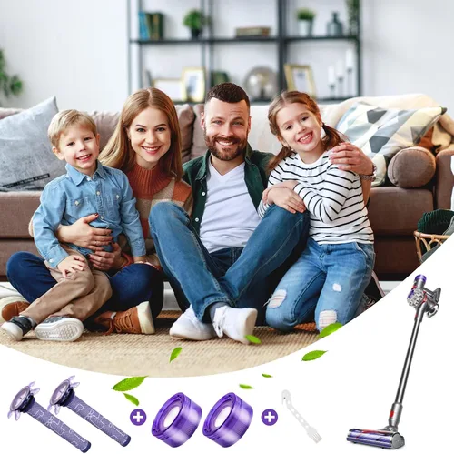 Vista 7 de Paquete de 4 filtros de vacío V8 compatibles con Dyson V8, nueva versión SV25/Dyson V7, nuevo modelo SV37, 2 prefiltros y 2 postfiltros Comparar
