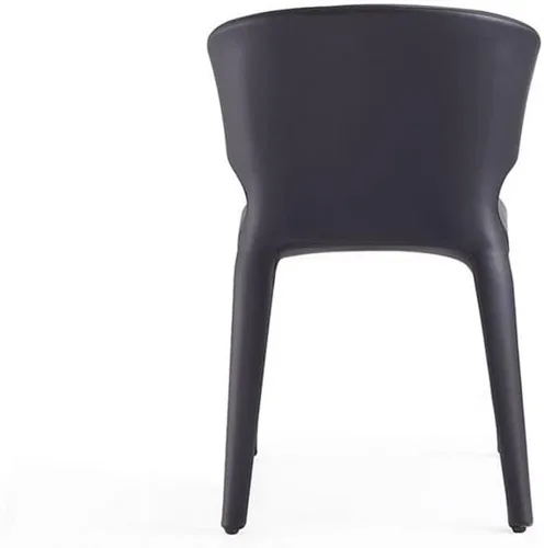 Vista 7 de Manhattan Comfort Conrad - Sillas de comedor modernas de mediados de siglo, muebles de cocina tapizados de tweed con respaldo contorneado, acolchado