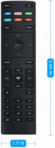 Vista 3 de XRT136 - Control remoto de repuesto para VIZIO TV D24F-F1 D32FF1 D43F-F1 E55U-D0 E55UD2 E55-D0 E55E1 M65-D0 M65E0 P65-E1 P75C1 P75E1 M65E1 M65E0