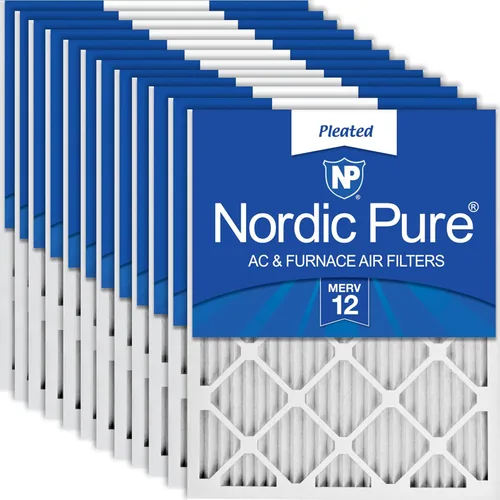 Vista 22 de Nordic Pure 20x20x1 (Tamaño real: 19 1/2 x 19 1/2 x 3/4) Filtros de aire para caldera/aire acondicionado Poly Green MERV 6 – Reduce el polvo