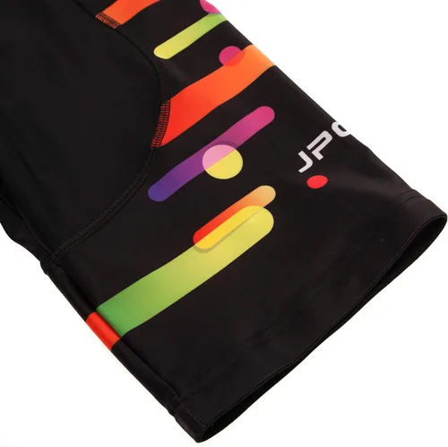 Vista 14 de Camiseta de ciclismo para mujer, manga corta y pantalones cortos de ciclismo acolchados para verano