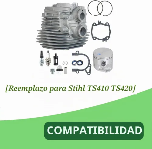 Vista 7 de Kit de juntas de pistón de cilindro (1.969 in) de repuesto para Stihl TS410