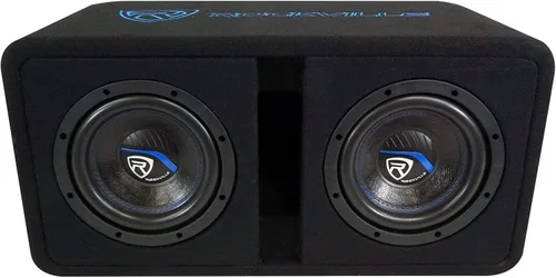 Vista 2 de Rockville DV8K52 - Subwoofers dobles de 8 pulgadas K5 1600 W para automóvil, carcasa ventilada, 2 ohmios