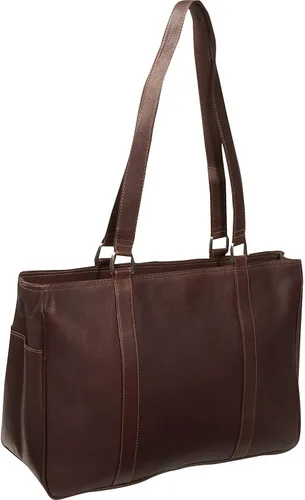 Vista 3 de Piel Leather Bolsa de compras mediana, Chocolate, Bolsa de compras mediana