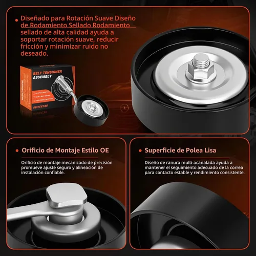 Vista 4 de 419-624 Polea tensora para Nissan Altima Maxima Murano Quest