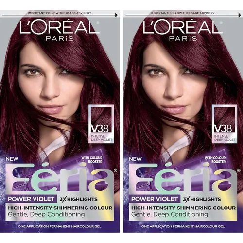 Vista 14 de L'Oreal Paris Feria - Tinte permanente brillante multifacético para el cabello, tinte de alta intensidad para reflejos 3X, 10 negro azabache