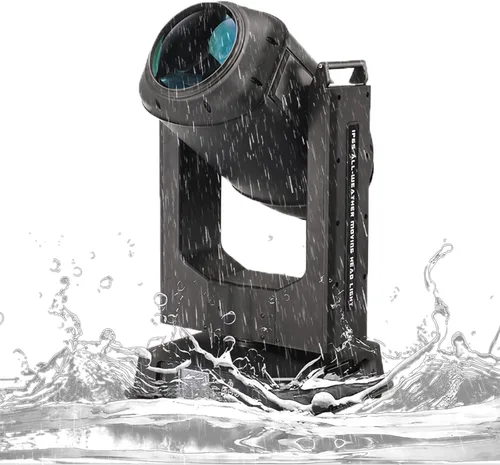 Vista 9 de Impermeable al aire libre haz 17R 350 W lámpara de cabeza móvil Sky Searchlight IP65 DJ Disco Equipo Etapa Luz